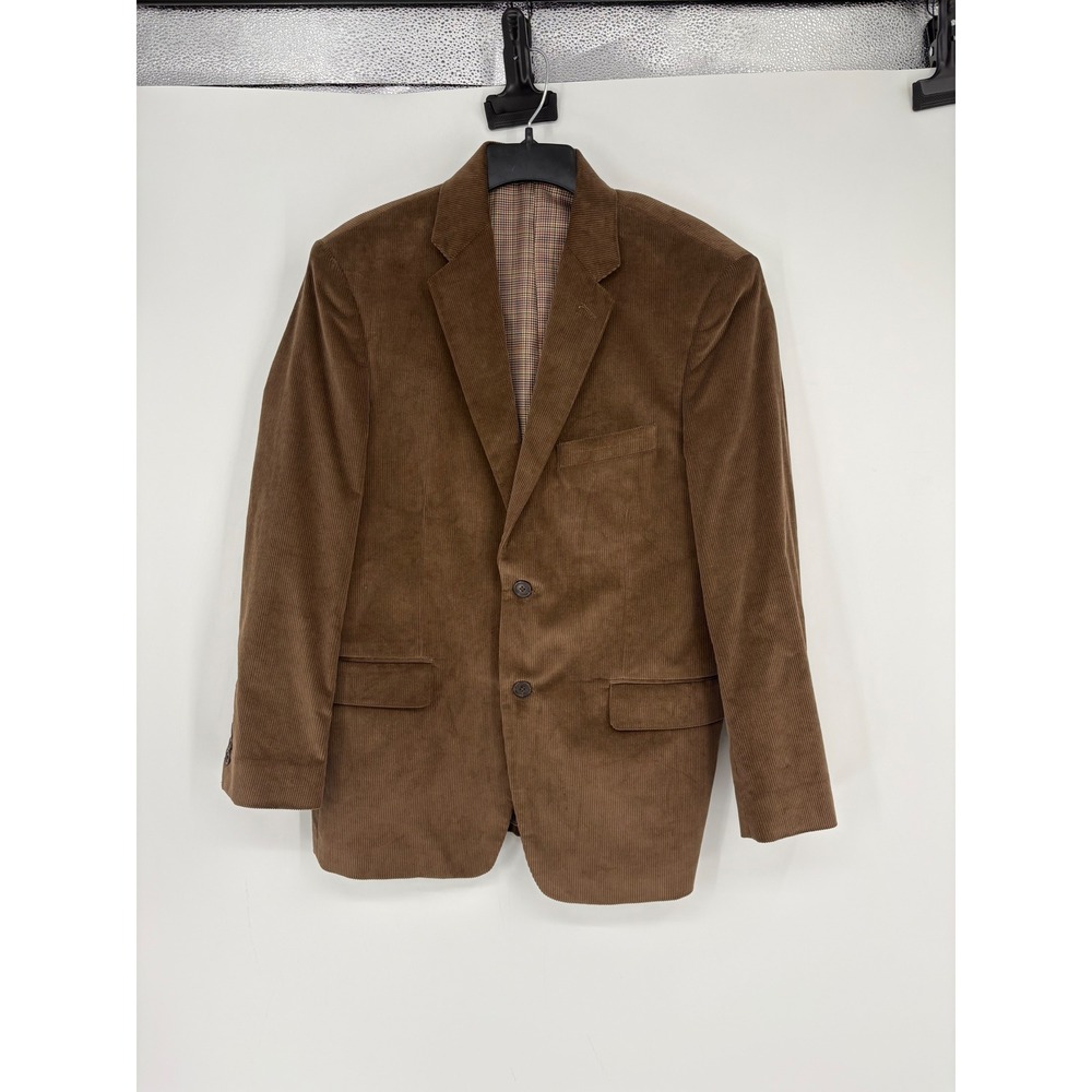 Saddlebred Sport Coat Mens 40S Brown Corduroy Two Button Blazer Classic